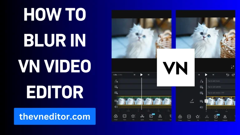 How to blur video in vn video editor